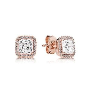 Timeless Elegance Pandora Rose Gold Earrings